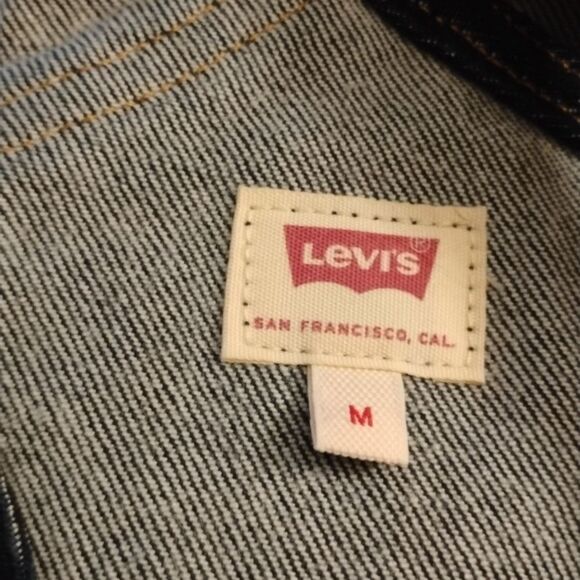 Levi overall blue size medium inseam 27 - Picture 6 of 6
